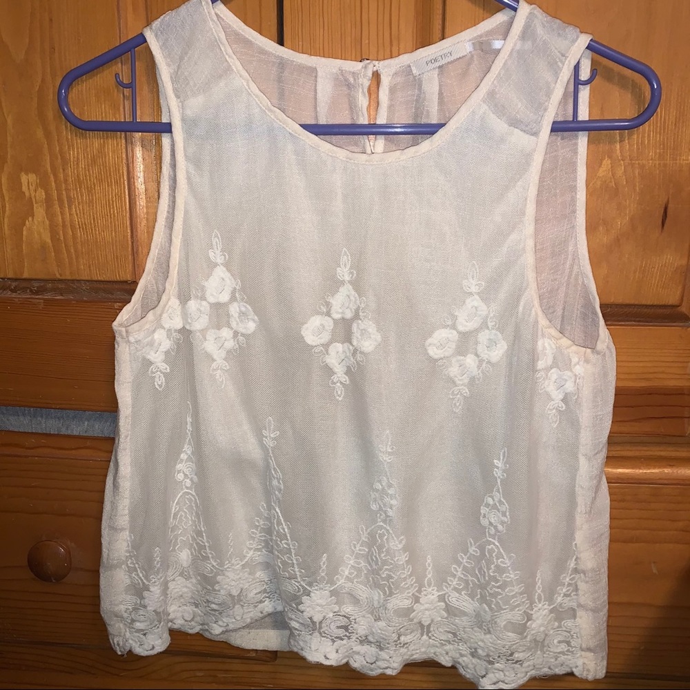 ☀️Linen crop top☀️